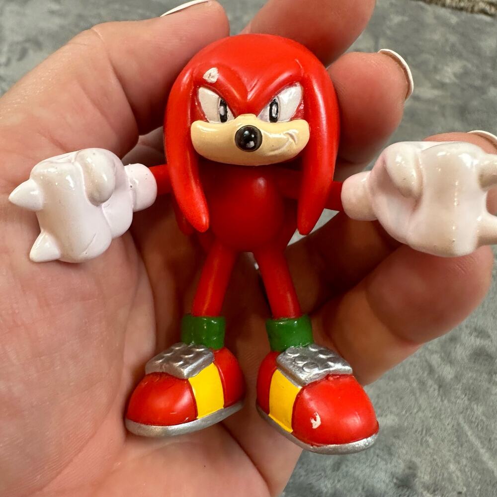 Sega Sonic Hedgehog Series Knuckles Echidna Action Figure 2000 Jazzwares